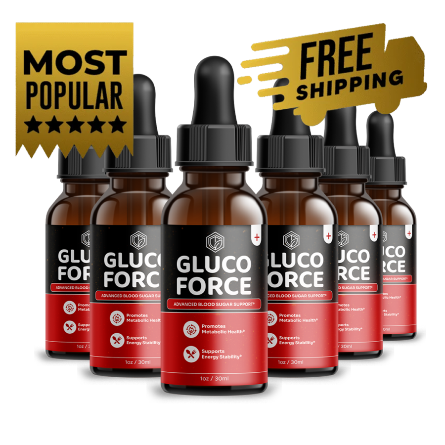 GlucoForce blood sugar support bottles